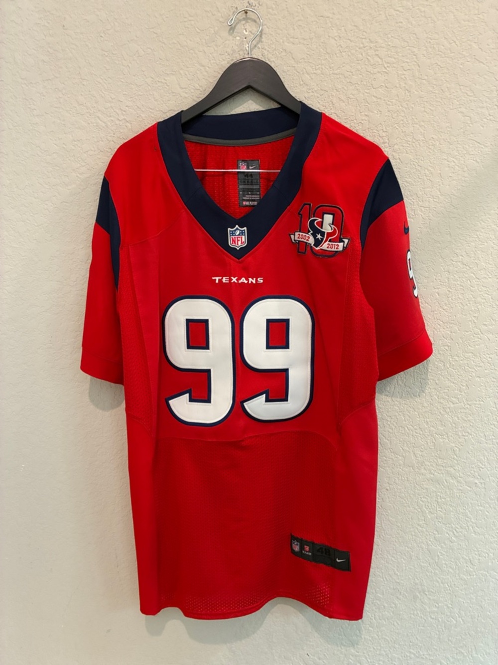 Nike Kids' Texans #99 Red and Navy Football Jersey